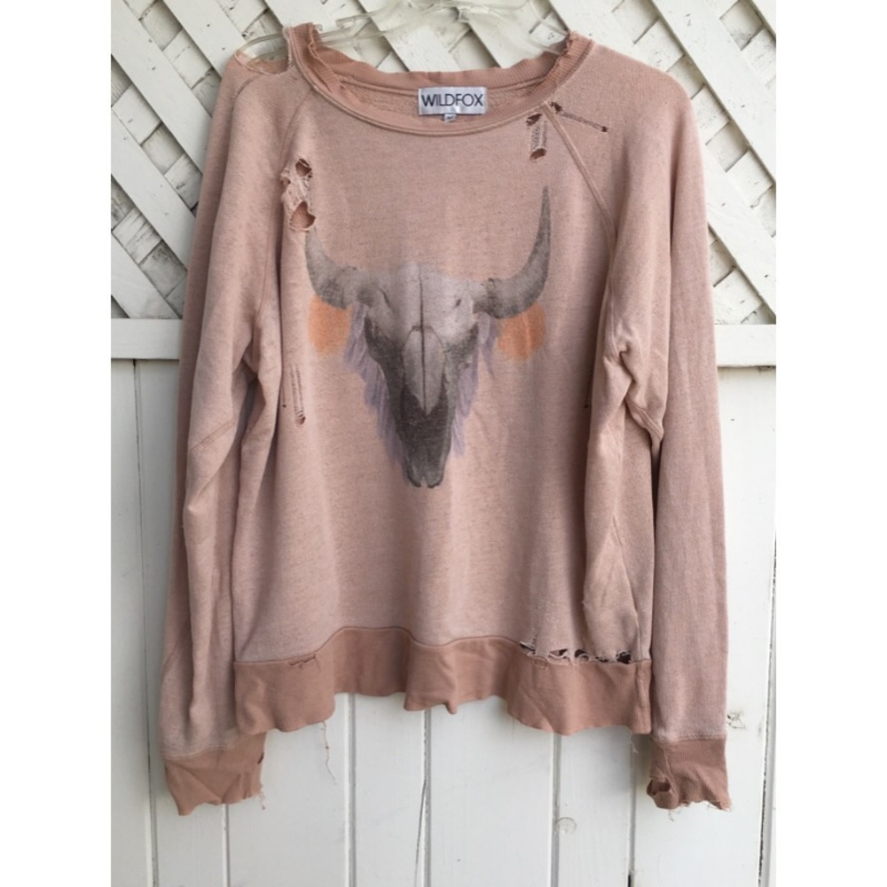Wildfox Distressed Sweater